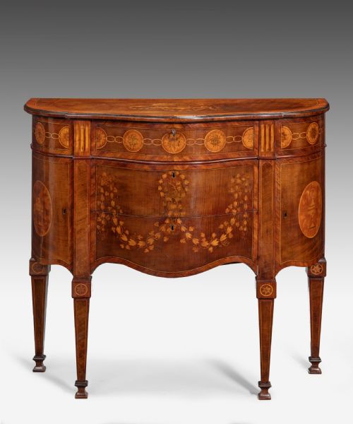 Georgian Serpentine Commode by Mayhew & Ince