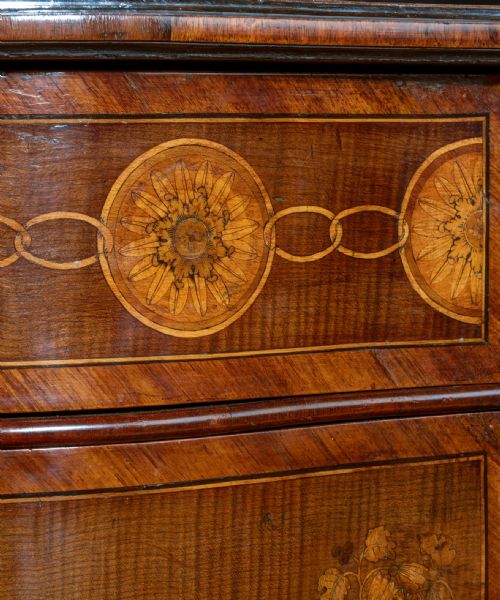 fig 4. Georgian Serpentine Commode By Mayhew & Ince