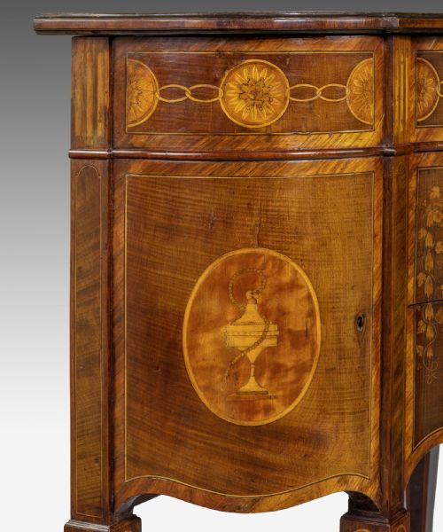 fig 6. Georgian Serpentine Commode By Mayhew & Ince