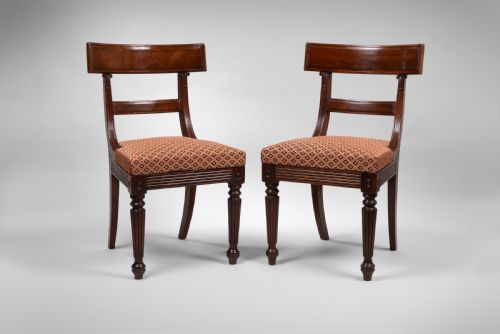 Pair of Regency Mahogany Side Chairs