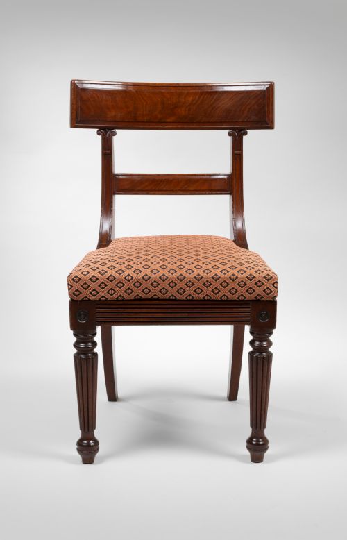 fig 1. Pair of Regency mahogany side chairs