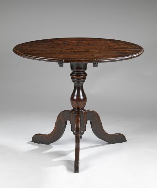 Queen Anne Oak Tripod Table