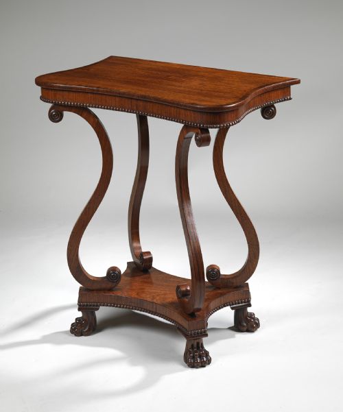 Regency Rosewood Console Table of Small Proportions