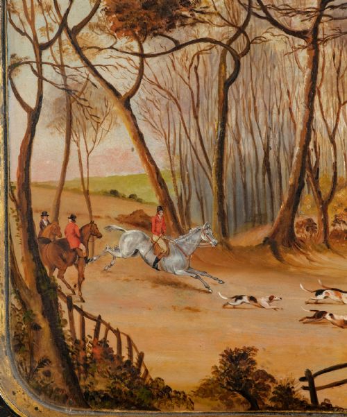 fig 1. Large Regency papier mache tray