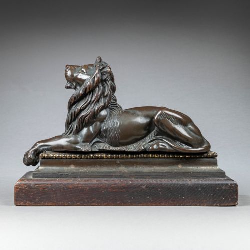 Nineteenth Century Bronze Lion Sculpture