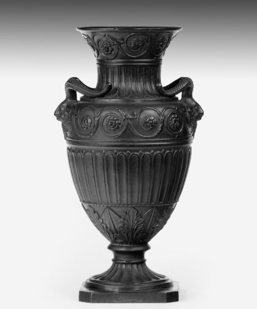Neoclassical Basalt Ware Vase