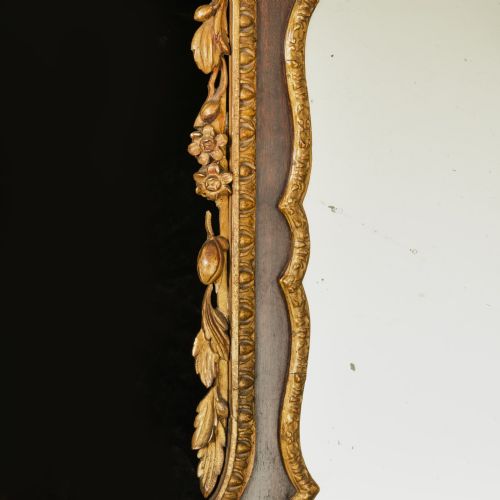 PAIR OF GEORGE II WALNUT AND PARCEL GILT MIRRORS - ADDITIONAL PHOTO 2
