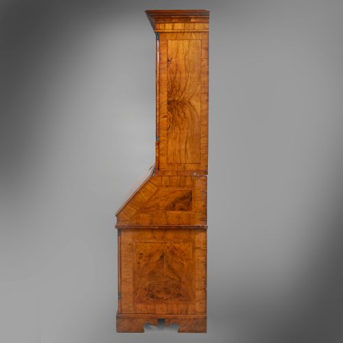 EIGHTEENTH CENTURY WALNUT BUREAU BOOKCASE - ADDITIONAL PHOTO 1