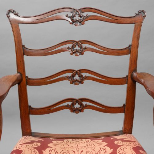 SET OF EIGHT GEORGIAN MAHOGANY DINING CHAIRS - ADDITIONAL PHOTO 5
