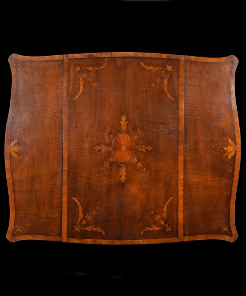 SHERATON HAREWOOD AND MARQUETRY PEMBROKE TABLE - ADDITIONAL PHOTO 3