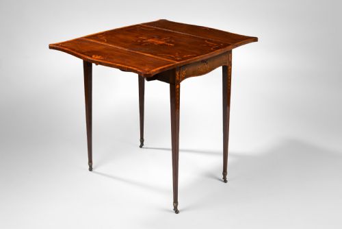 SHERATON HAREWOOD AND MARQUETRY PEMBROKE TABLE - ADDITIONAL PHOTO 5