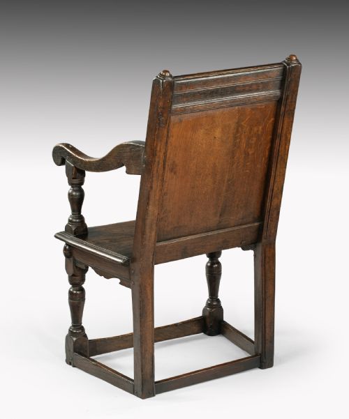 JAMES I OAK WAINSCOT ARMCHAIR - ADDITIONAL PHOTO 1