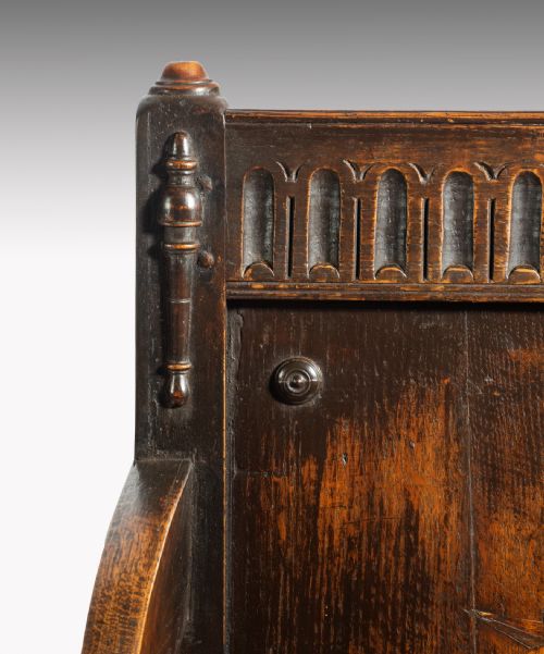 JAMES I OAK WAINSCOT ARMCHAIR - ADDITIONAL PHOTO 4