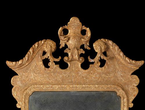 GEORGE II CARVED GILT GESSO MIRROR - ADDITIONAL PHOTO 1