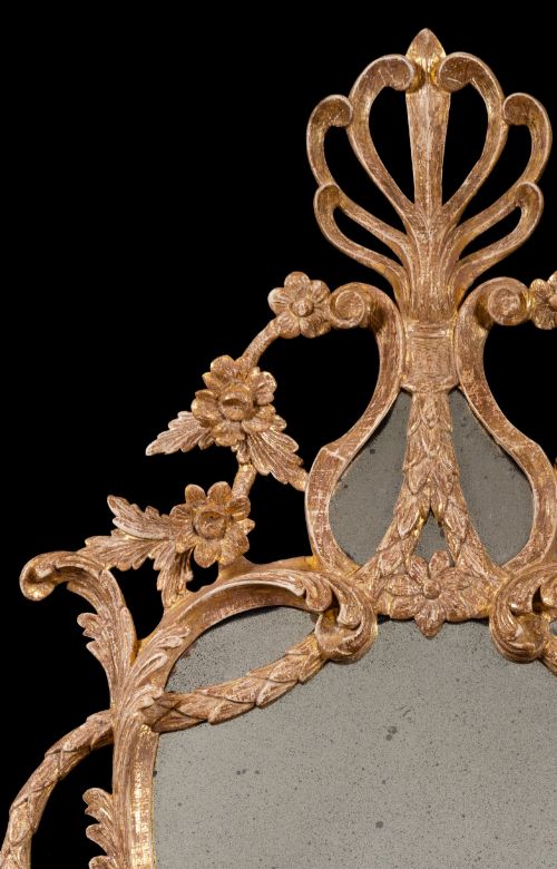 PAIR OF GEORGIAN CARVED GILTWOOD GIRANDOLE MIRRORS - ADDITIONAL PHOTO 3
