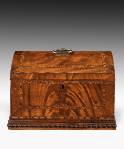 Georgian Mahogany Domed Box