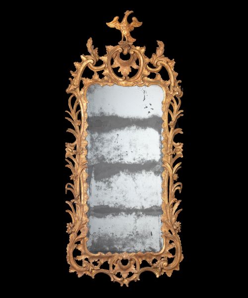 Georgian Chippendale Giltwood Mirror