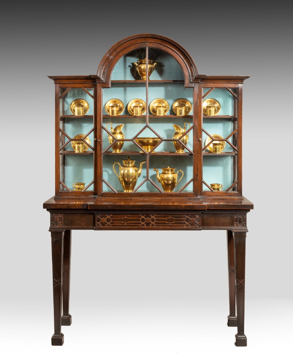 Georgian Chippendale mahogany china cabinet