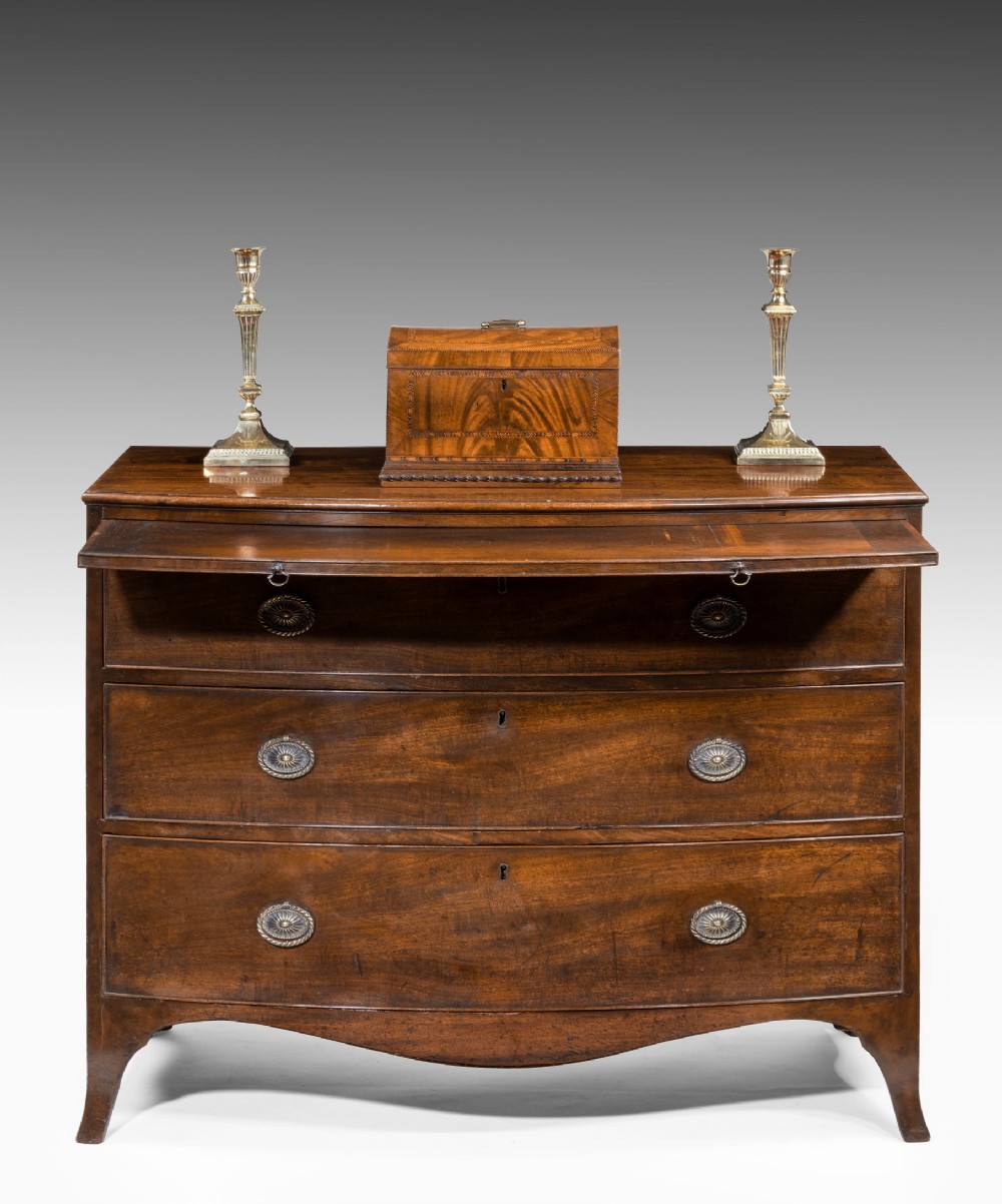 Georgian mahogany bowfront chest of drawers