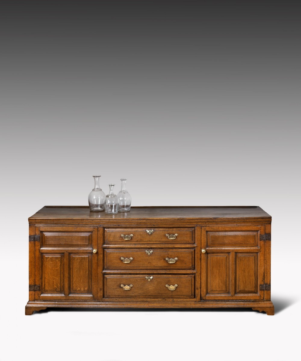 Eighteenth Century Georgian oak dresser base