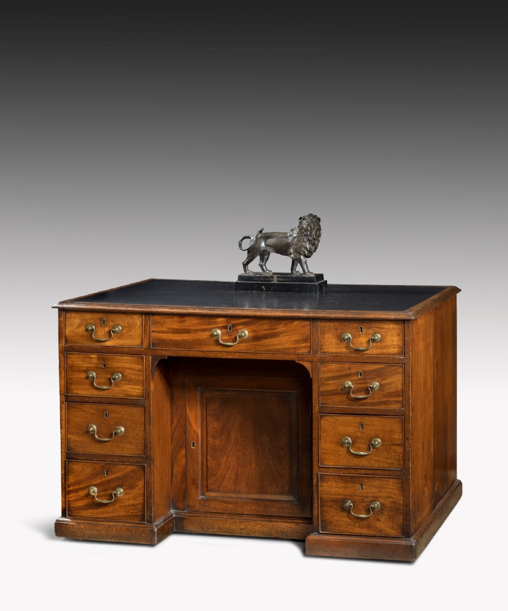 Georgian Chippendale period mahogany desk