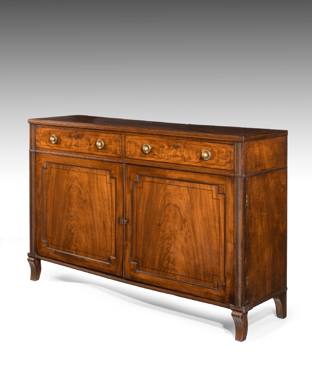 Regency mahogany two door cabinet