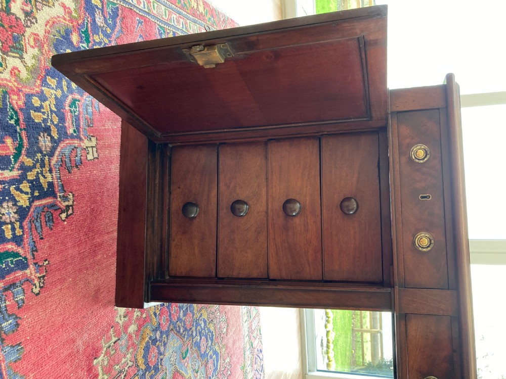 Early 19th Century mahogany pedestal desk View V