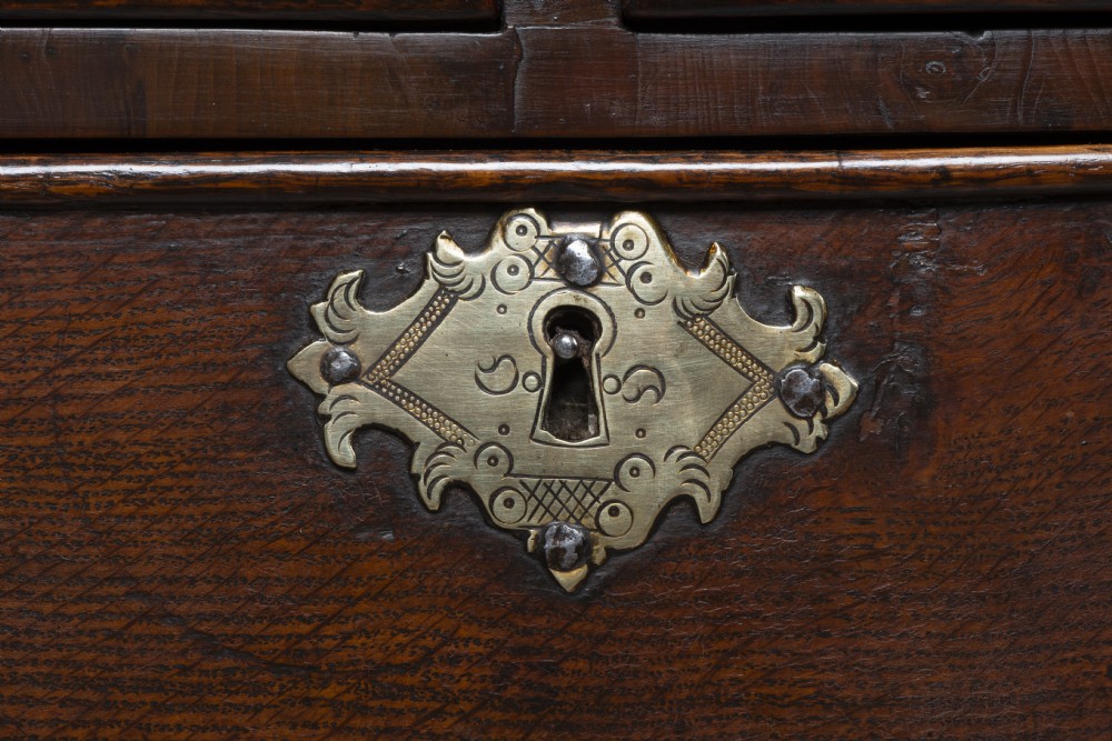 George I oak and burr yew chest on stand View IV