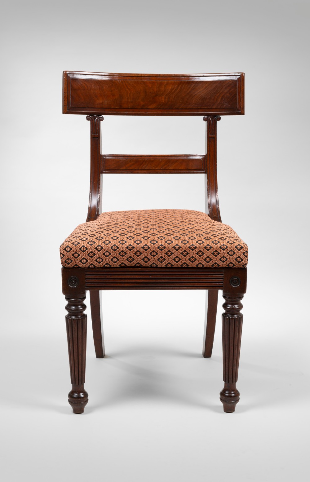 Pair of Regency mahogany side chairs View II