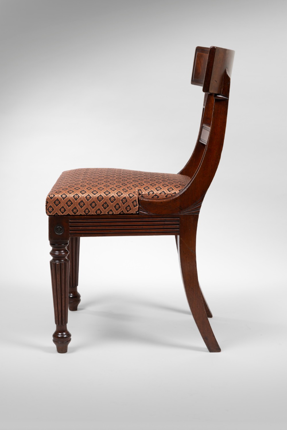 Pair of Regency mahogany side chairs View III