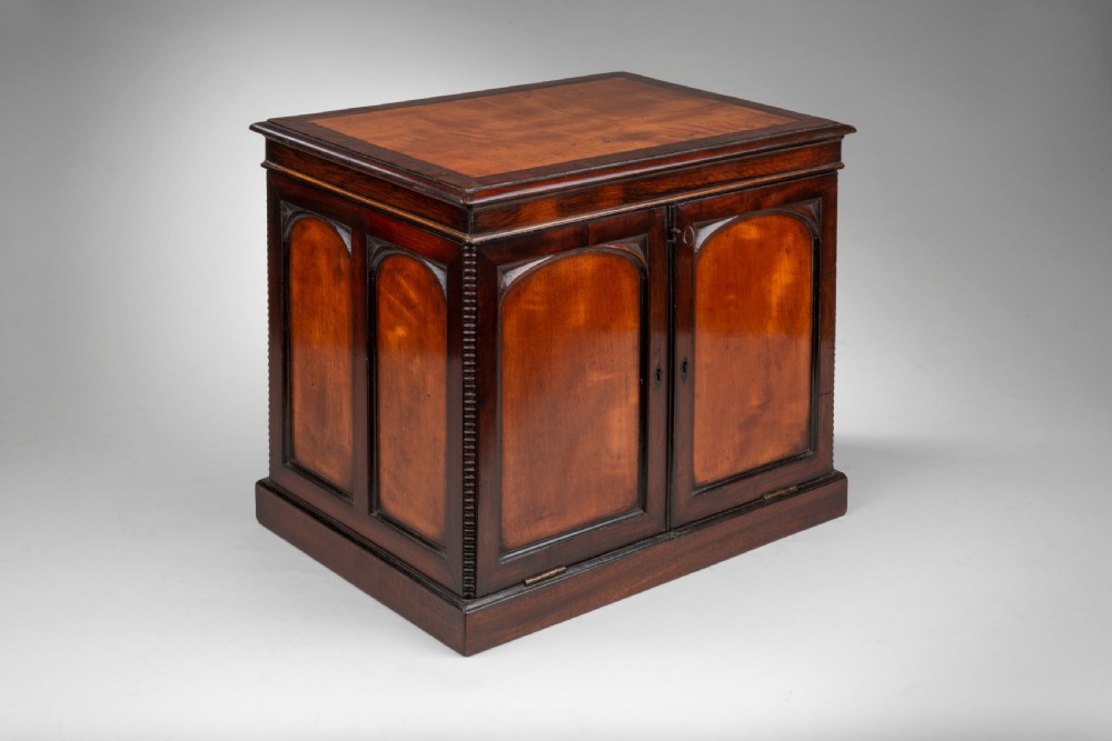 Regency mahogany and satinwood jewellery box View II