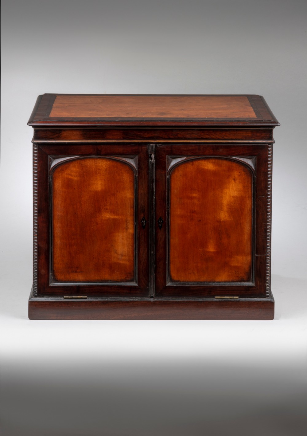Regency mahogany and satinwood jewellery box View III