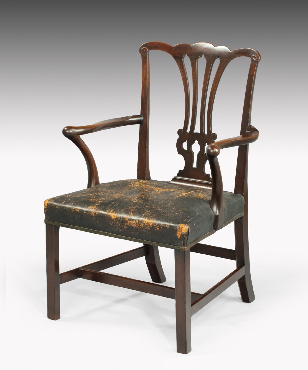 George II mahogany armchair