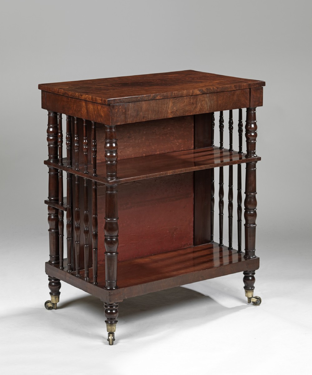 Regency period mahogany freestanding bookcase