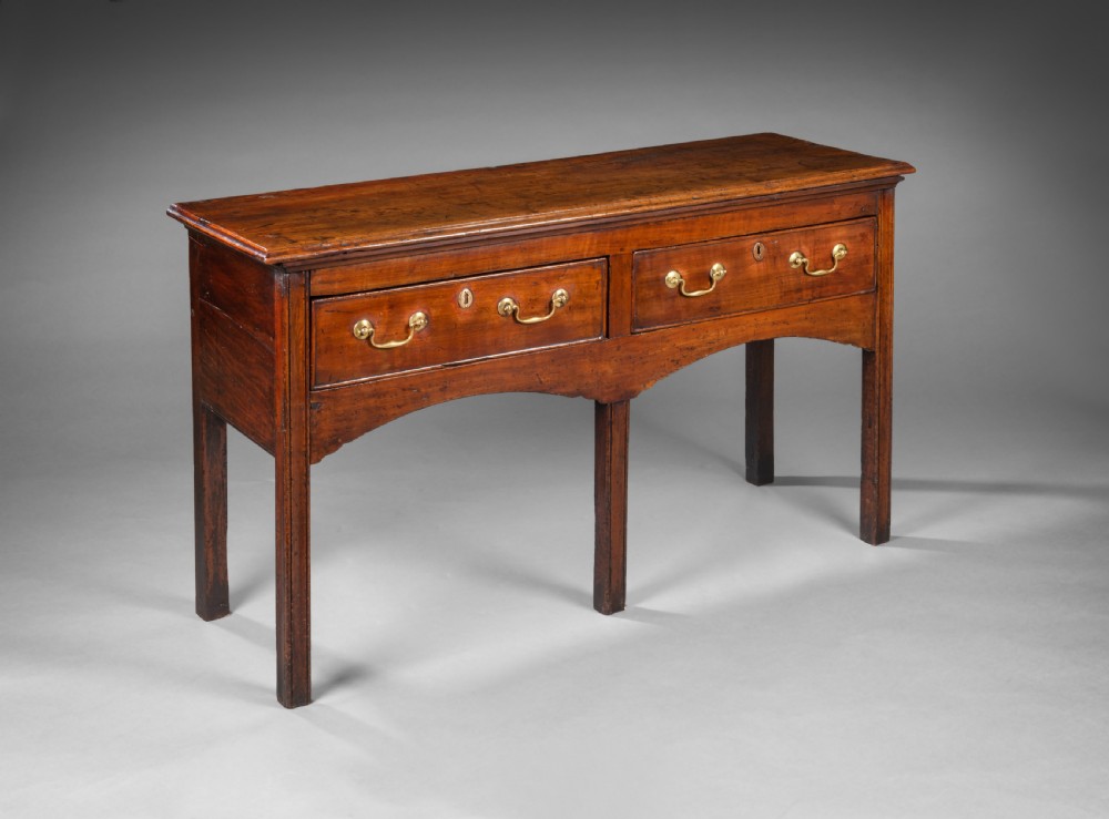 Georgian Hepplewhite fruitwood dresser base View II