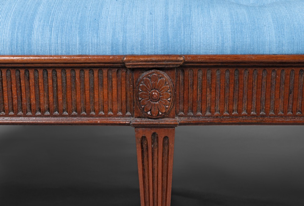 Long Adam style mahogany stool View III