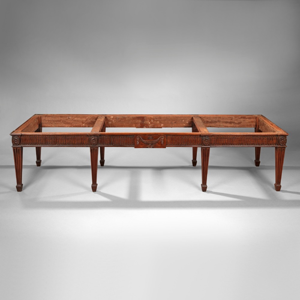 Long Adam style mahogany stool View IV