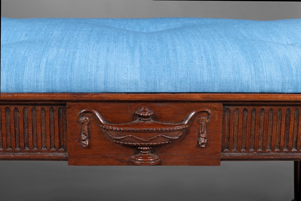 Long Adam style mahogany stool View V