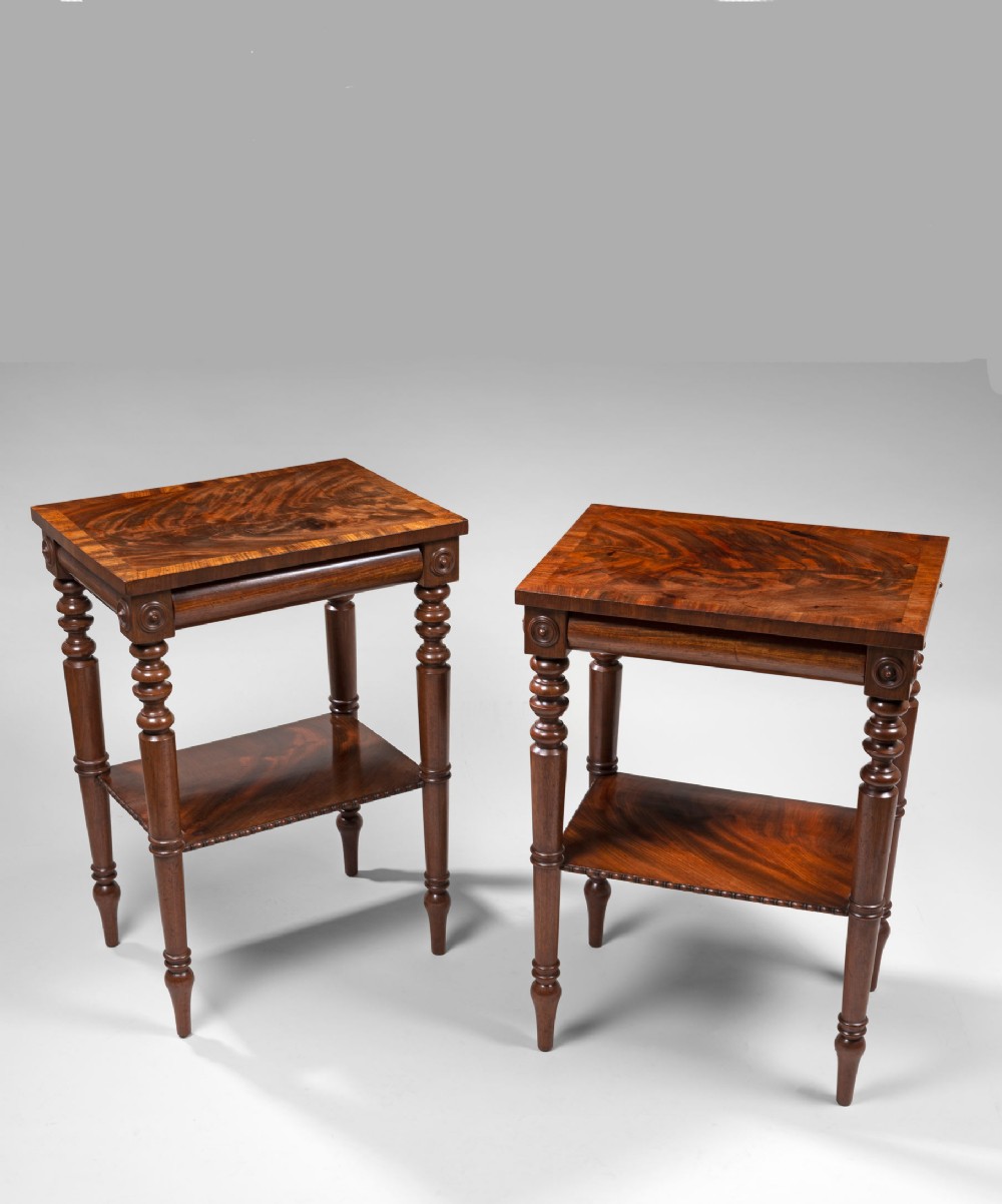 Pair of Regency period mahogany tables