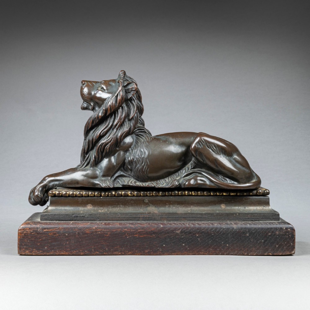 Nineteenth Century Bronze Lion Sculpture