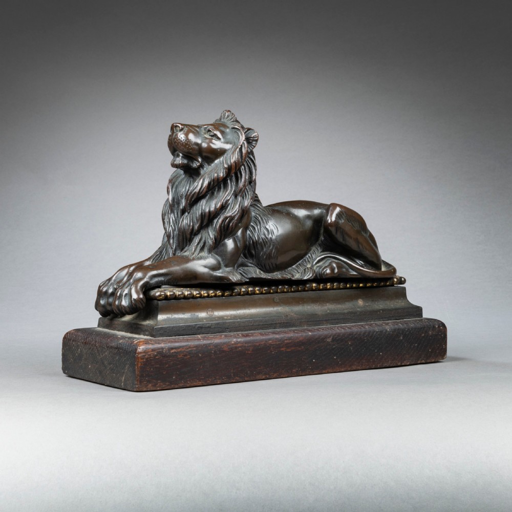 Nineteenth Century Bronze Lion Sculpture View II