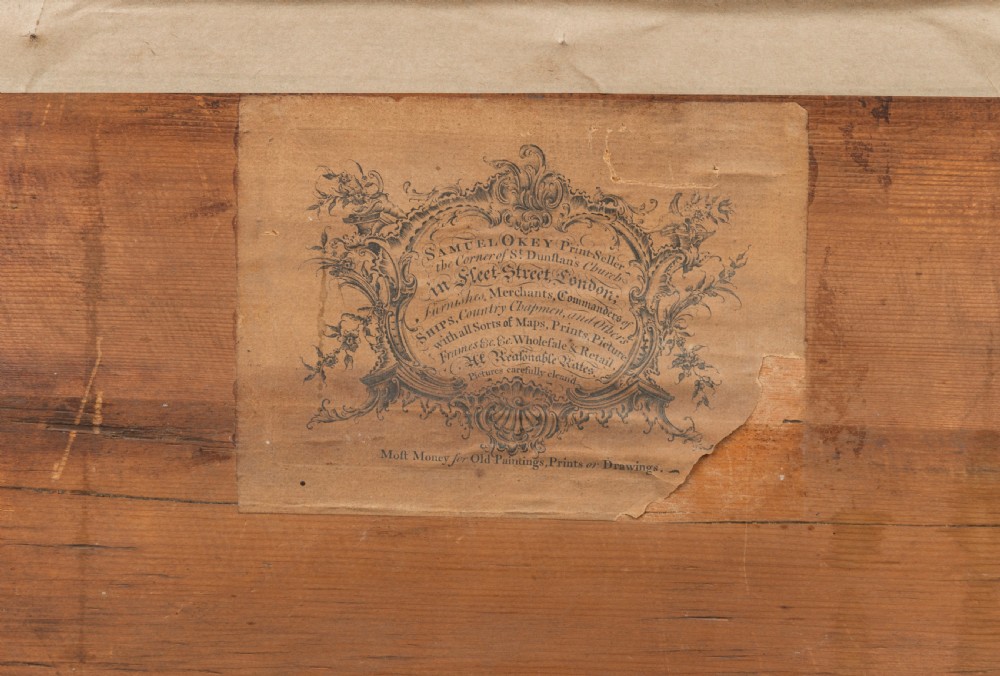 Pair of Georgian Reverse Glass Prints: Painting and Architecture View IV