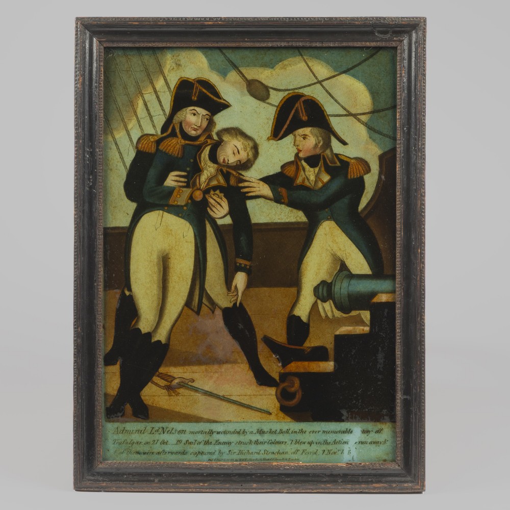 Death of Nelson Georgian Reverse Glass Print