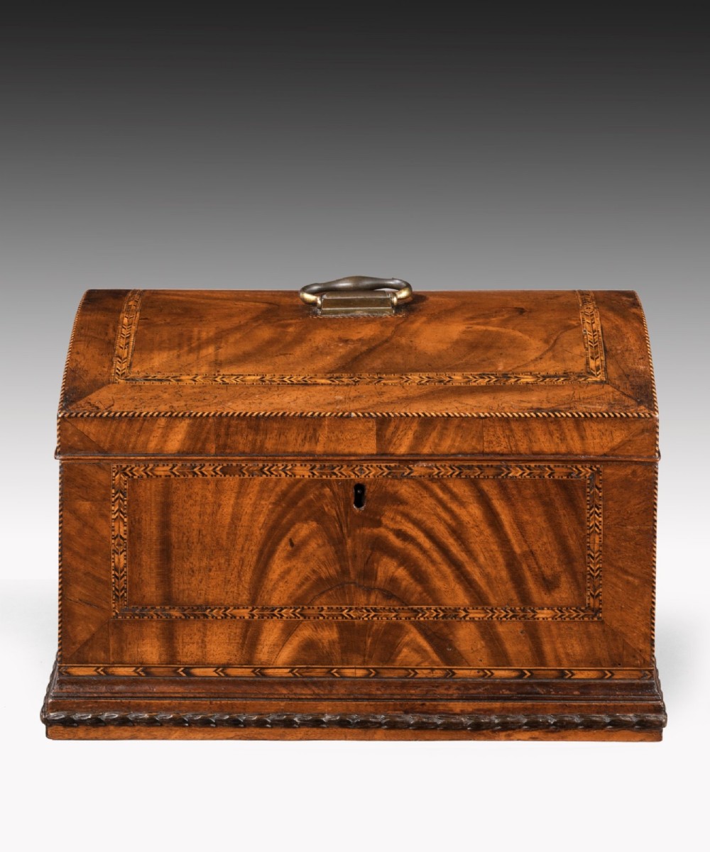 Georgian Mahogany Domed Box