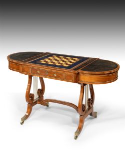 GILLOWS REGENCY ROSEWOOD GAMES TABLE