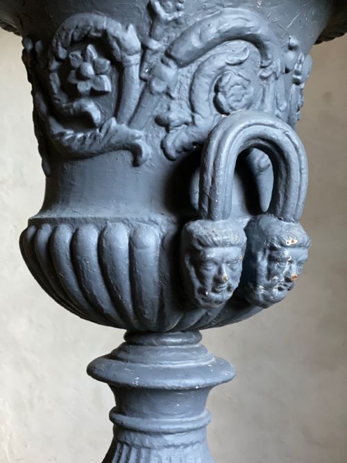 19THC CAST IRON HANDYSIDE URN - ADDITIONAL PHOTO 2