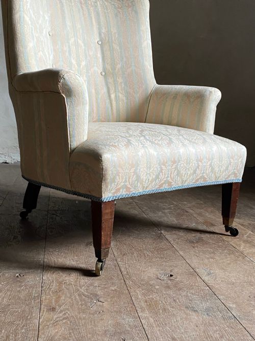 19THC UPHOLSTERED ARMCHAIR - ADDITIONAL PHOTO 3
