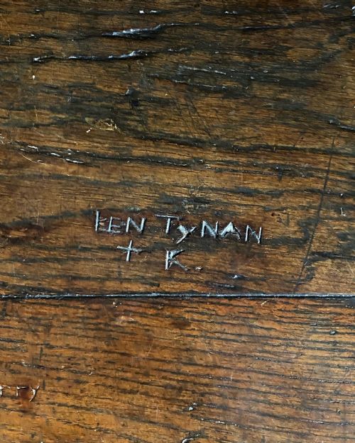 18THC GRAFFITIED OAK REFECTORY TABLE - ADDITIONAL PHOTO 5
