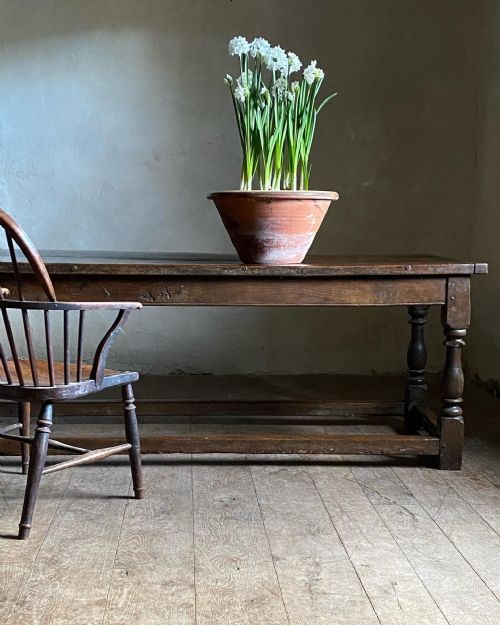 18THC GRAFFITIED OAK REFECTORY TABLE - ADDITIONAL PHOTO 11