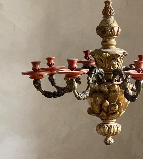 18THC ITALIAN GILTWOOD CANDELABRA - ADDITIONAL PHOTO 3